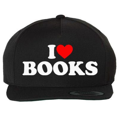 I Love Books Wool Snapback Cap