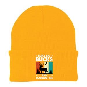 I Like Big Bucks And I Cannot Lie Hunting Gift Knit Cap Winter Beanie