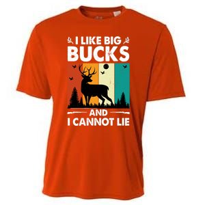 I Like Big Bucks And I Cannot Lie Hunting Gift Cooling Performance Crew T-Shirt