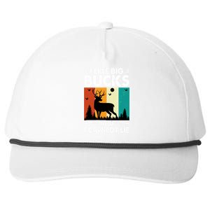 I Like Big Bucks And I Cannot Lie Hunting Gift Snapback Five-Panel Rope Hat