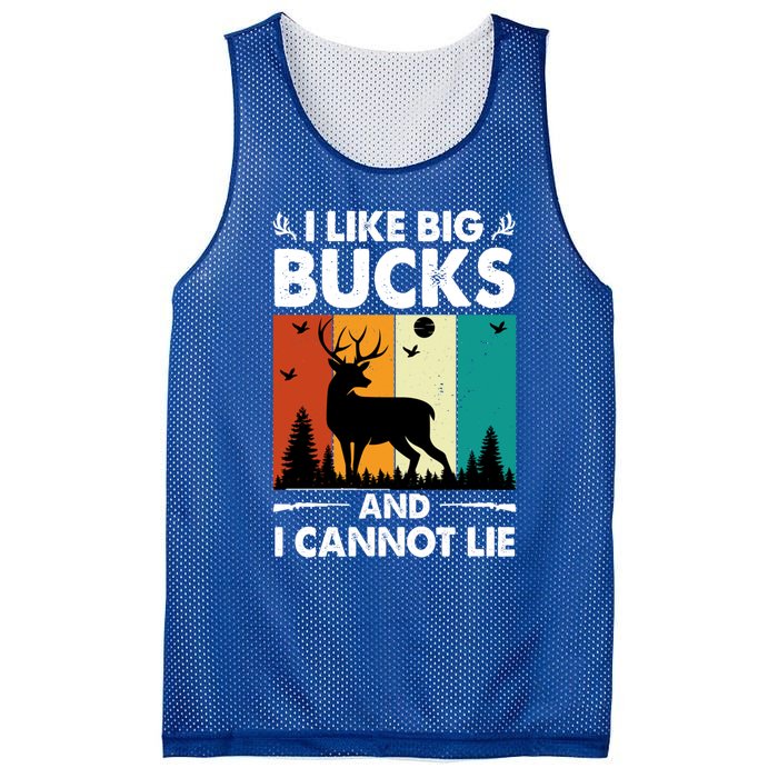 I Like Big Bucks And I Cannot Lie Hunting Gift Mesh Reversible Basketball Jersey Tank