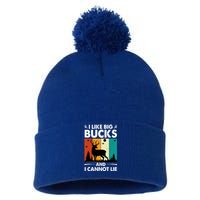 I Like Big Bucks And I Cannot Lie Hunting Gift Pom Pom 12in Knit Beanie