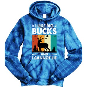 I Like Big Bucks And I Cannot Lie Hunting Gift Tie Dye Hoodie