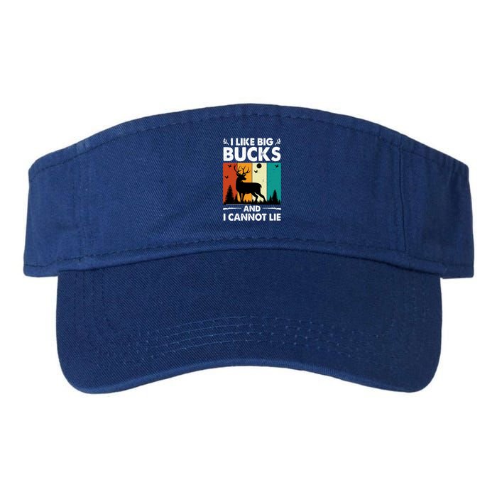 I Like Big Bucks And I Cannot Lie Hunting Gift Valucap Bio-Washed Visor