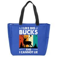 I Like Big Bucks And I Cannot Lie Hunting Gift Zip Tote Bag