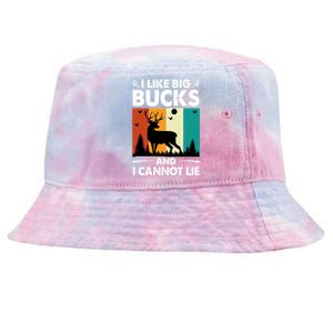 I Like Big Bucks And I Cannot Lie Hunting Gift Tie-Dyed Bucket Hat