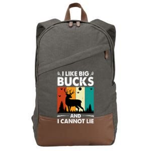 I Like Big Bucks And I Cannot Lie Hunting Gift Cotton Canvas Backpack