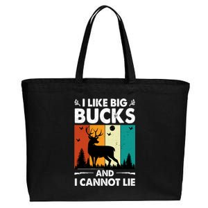 I Like Big Bucks And I Cannot Lie Hunting Gift Cotton Canvas Jumbo Tote