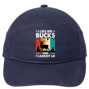 I Like Big Bucks And I Cannot Lie Hunting Gift 7-Panel Snapback Hat