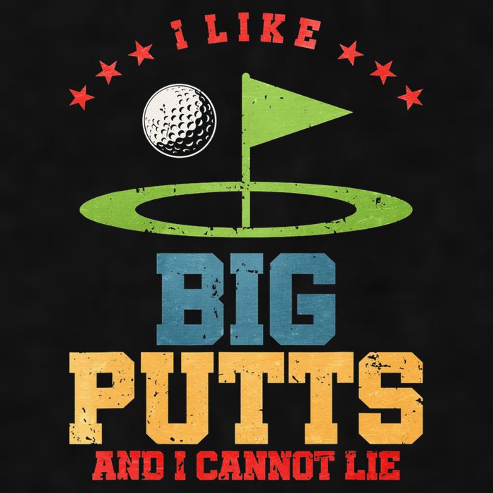 I like Big Putts And I Cannot Lie Funny Golf Ladies PosiCharge Tri-Blend Wicking Tank