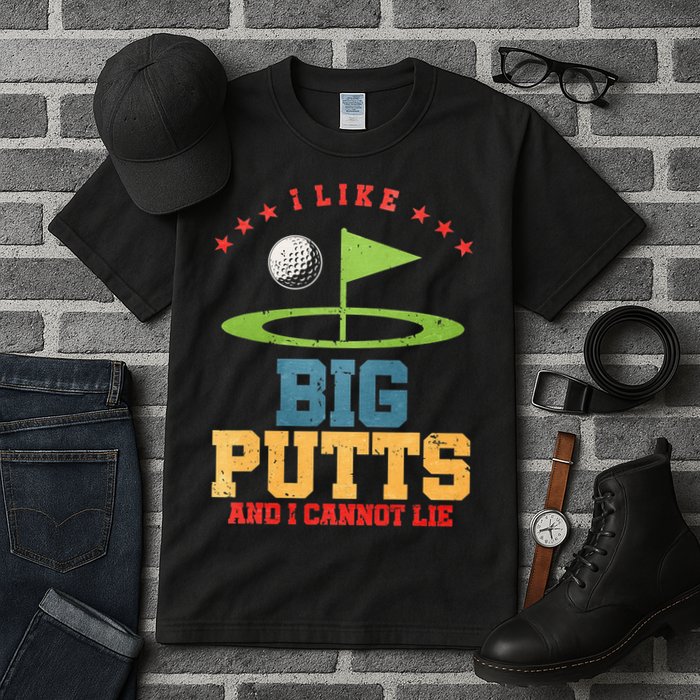 I like Big Putts And I Cannot Lie Funny Golf Tall T-Shirt