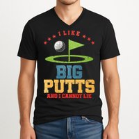 I like Big Putts And I Cannot Lie Funny Golf V-Neck T-Shirt