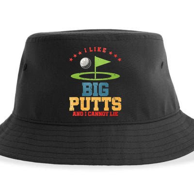 I like Big Putts And I Cannot Lie Funny Golf Sustainable Bucket Hat