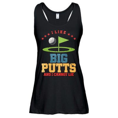 I like Big Putts And I Cannot Lie Funny Golf Ladies Essential Flowy Tank