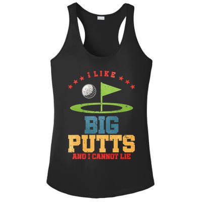 I like Big Putts And I Cannot Lie Funny Golf Ladies PosiCharge Competitor Racerback Tank