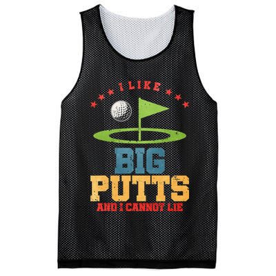I like Big Putts And I Cannot Lie Funny Golf Mesh Reversible Basketball Jersey Tank