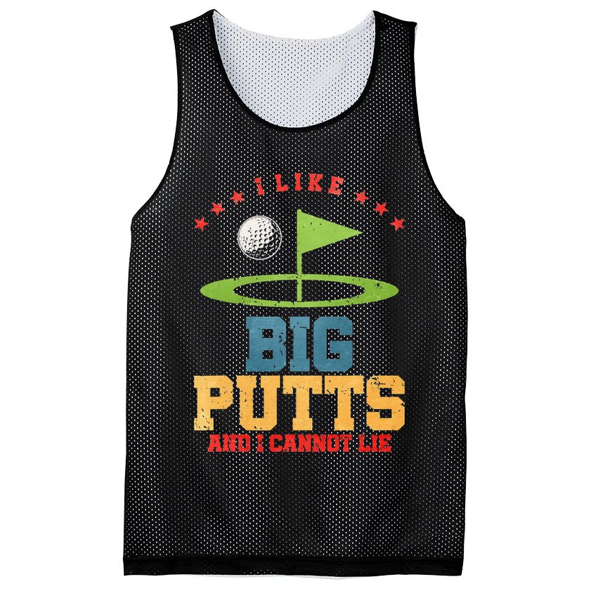 I like Big Putts And I Cannot Lie Funny Golf Mesh Reversible Basketball Jersey Tank