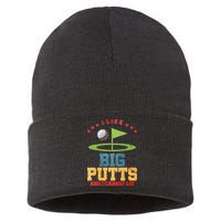 I like Big Putts And I Cannot Lie Funny Golf Sustainable Knit Beanie