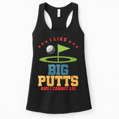 I like Big Putts And I Cannot Lie Funny Golf Womens Tank Top