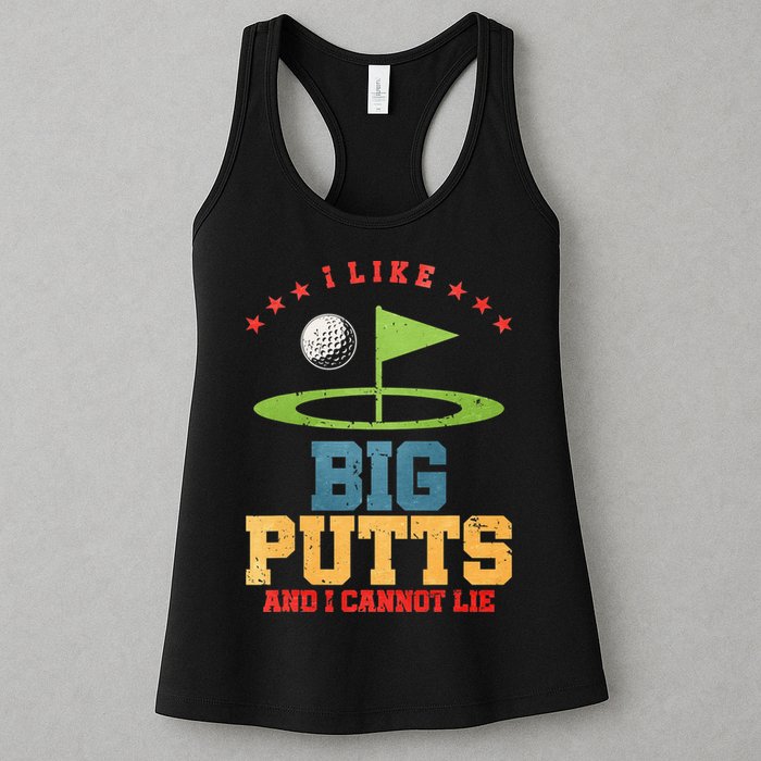I like Big Putts And I Cannot Lie Funny Golf Womens Tank Top