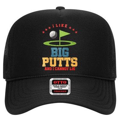 I like Big Putts And I Cannot Lie Funny Golf Trucker Hat