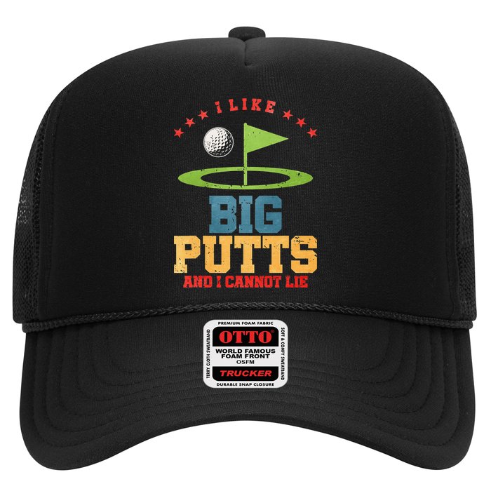 I like Big Putts And I Cannot Lie Funny Golf Trucker Hat