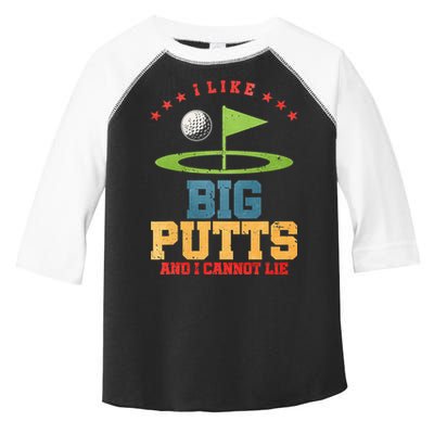 I like Big Putts And I Cannot Lie Funny Golf Toddler Fine Jersey T-Shirt