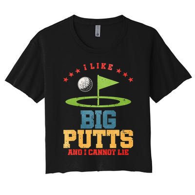 I like Big Putts And I Cannot Lie Funny Golf Crop Top