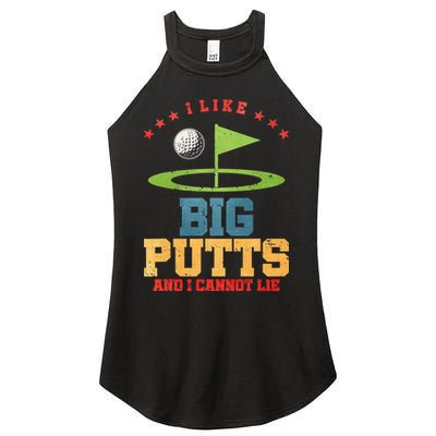 I like Big Putts And I Cannot Lie Funny Golf Women's Perfect Tri Rocker Tank