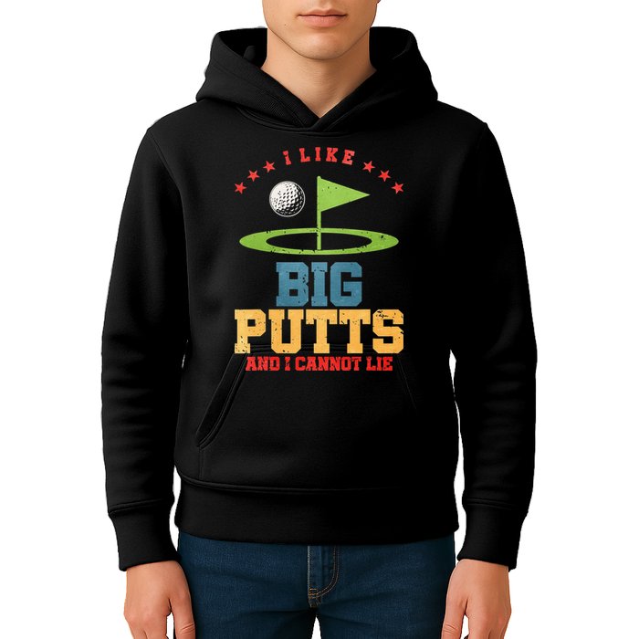 I like Big Putts And I Cannot Lie Funny Golf Kids Hoodie