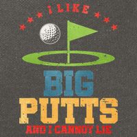 I like Big Putts And I Cannot Lie Funny Golf Cotton Canvas Backpack