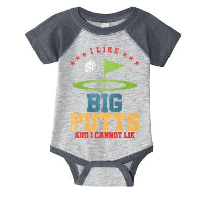 I like Big Putts And I Cannot Lie Funny Golf Infant Baby Jersey Bodysuit