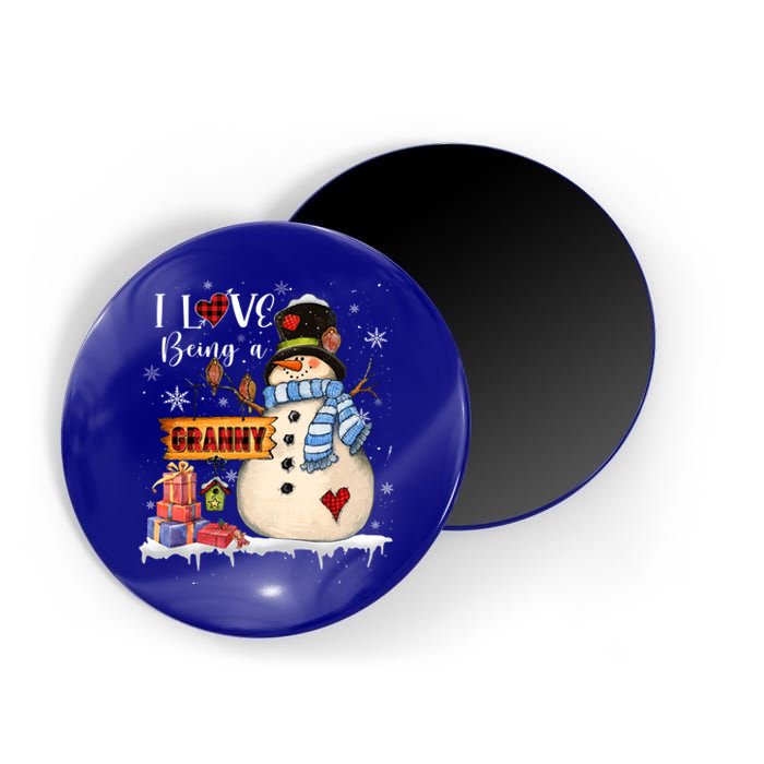 I Love Being A Granny Snow Xmas Santa Family Christmas Gift Magnet