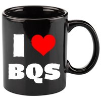 I Love Bqs 11oz C Handle Ceramic Mug