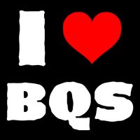 I Love Bqs Flat Bill Trucker Hat
