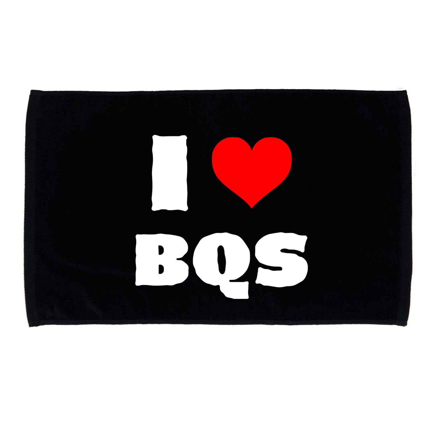 I Love Bqs Microfiber Hand Towel
