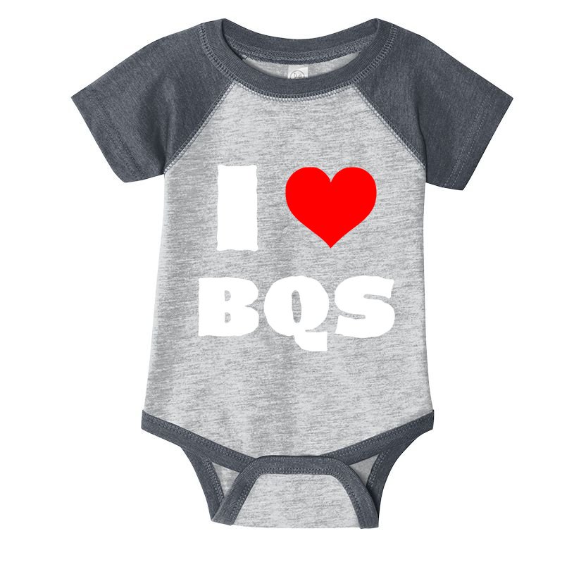 I Love Bqs Infant Baby Jersey Bodysuit