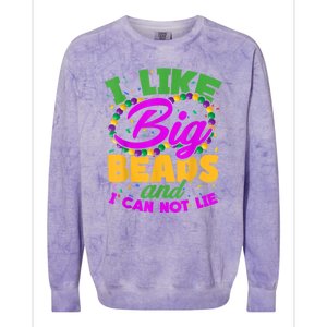 I Like Big Beads And I Can Not Lie. Colorblast Crewneck Sweatshirt