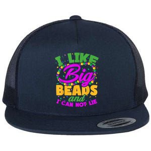 I Like Big Beads And I Can Not Lie. Flat Bill Trucker Hat