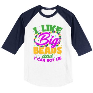 I Like Big Beads And I Can Not Lie. Baseball Sleeve Shirt