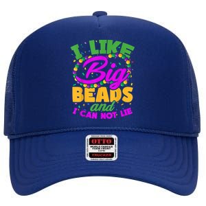 I Like Big Beads And I Can Not Lie. High Crown Mesh Back Trucker Hat