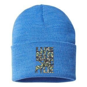 I Like Big Bucks And I Cannot Lie Hunting Deer Archery Rifle Gift Sustainable Knit Beanie