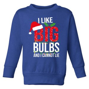 I Like Big Bulbs And Cannot Lie Christmas Light Decorator Gift Toddler Sweatshirt