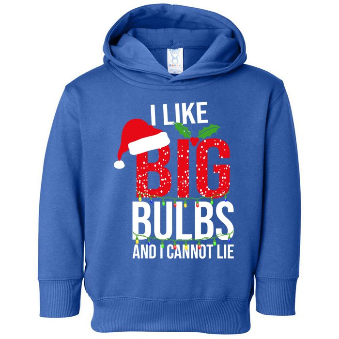 I Like Big Bulbs And Cannot Lie Christmas Light Decorator Gift Toddler Hoodie