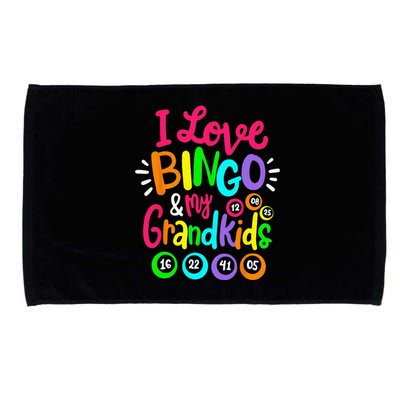 I Love Bingo And My Grand Funny Bingo Player Microfiber Hand Towel