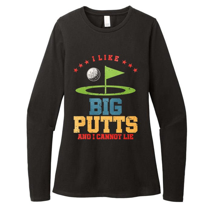 I Like Big Putts And I Cannot Lie Funny Golf Player Womens CVC Long Sleeve Shirt