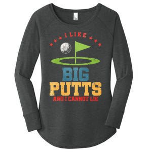 I Like Big Putts And I Cannot Lie Funny Golf Player Women's Perfect Tri Tunic Long Sleeve Shirt