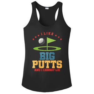 I Like Big Putts And I Cannot Lie Funny Golf Player Ladies PosiCharge Competitor Racerback Tank