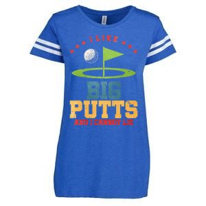 I Like Big Putts And I Cannot Lie Funny Golf Player Enza Ladies Jersey Football T-Shirt