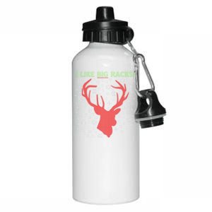 I Like Big Racks And I Can Not Lie Reindeer Ugly Christmas Gift Aluminum Water Bottle